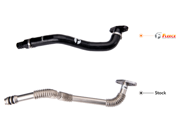 Load image into Gallery viewer, Fleece | 2019-2024 Dodge Ram 2500 / 3500 6.7 Cummins Turbo Drain Tube Kit
