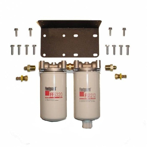 Glacier Diesel Power | Universal 5 Micron Fuel Filter & 20 Micron Fuel / Water Separator Twin Fuel Filter Kit