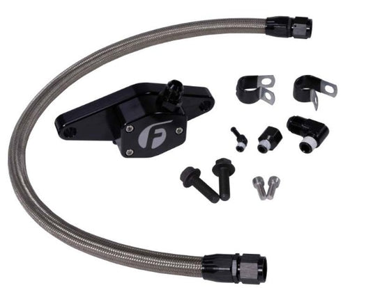 Fleece | 1994-1998 Dodge Ram 12V 5.9 Cummins Coolant Bypass Kit With Stainless Steel Braided Line