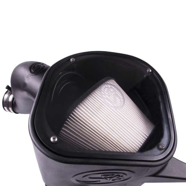 Load image into Gallery viewer, S&amp;B | 2013-2018 Dodge Ram 6.7 Cummins Cold Air Intake Dry Extendable Filter | 75-5068D
