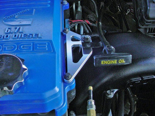 Glacier Diesel Power | 2007.5-2018 Dodge Ram 6.7 Cummins Billet Engine Oil Dipstick Bracket